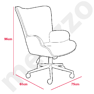 Chaise de bureau ergonomique NOVELLO bicolore Noir / Blanc